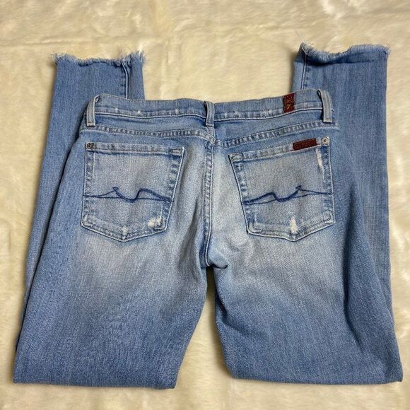 7FAM 7 For All Mankind Roxanne light wash 27 - Picture 2 of 7